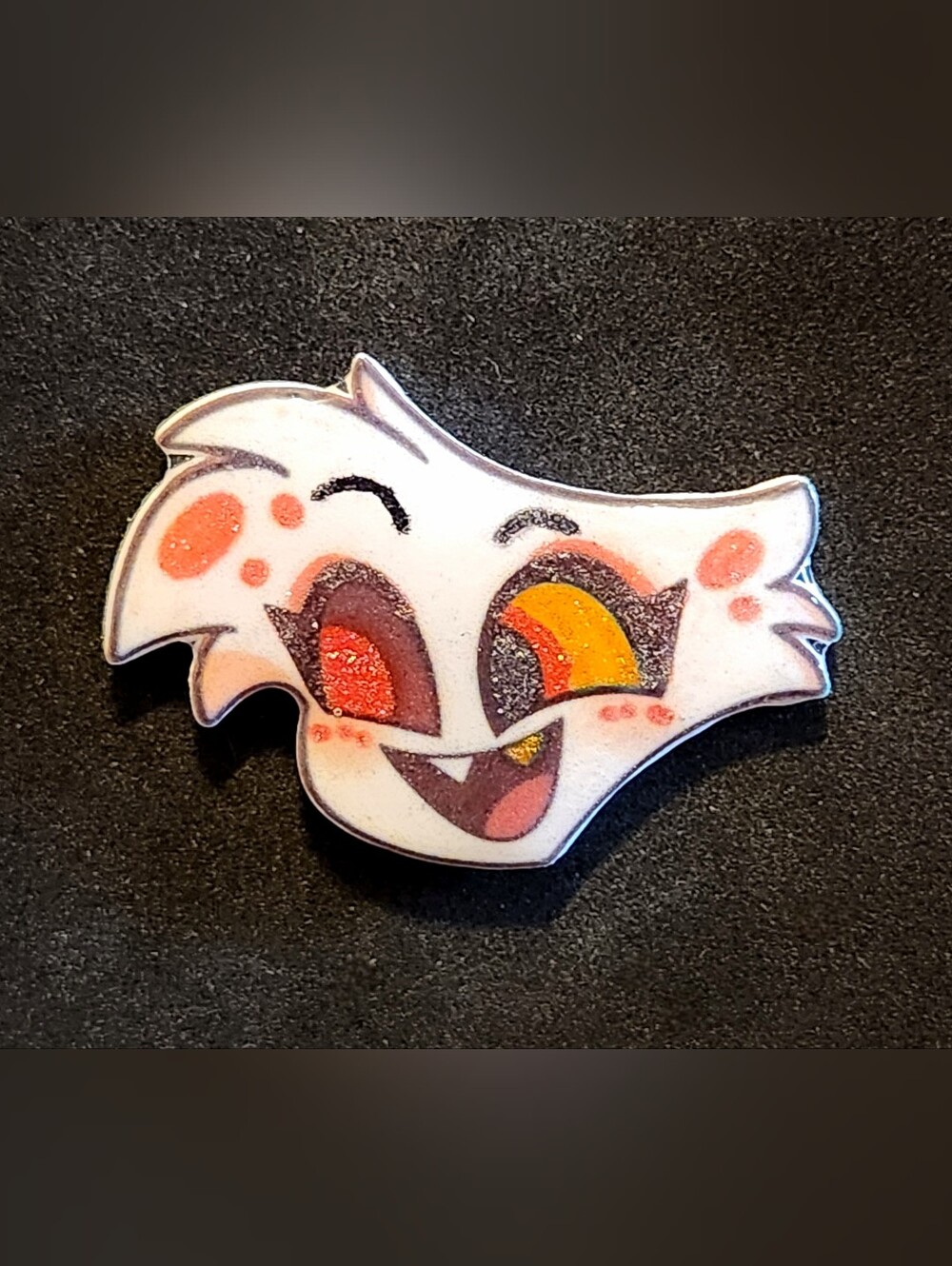 Angel Dust Glitter Pin - Hazbin Hotel